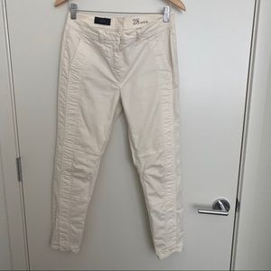 JCrew ivory chinos